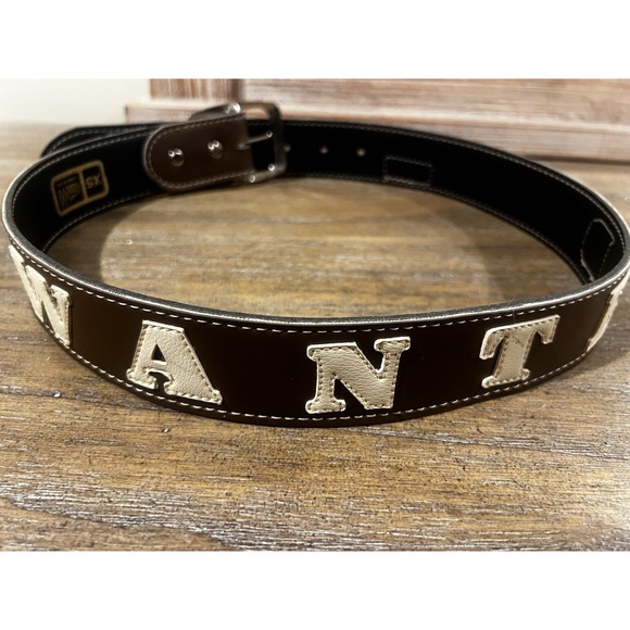 Vintage Y2K Paul Frank WANTED Belt USA Brown White  Size XS 90s - Picture 3 of 6
